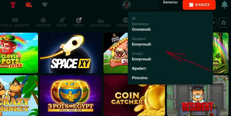 Виды балансов в Личном кабинете